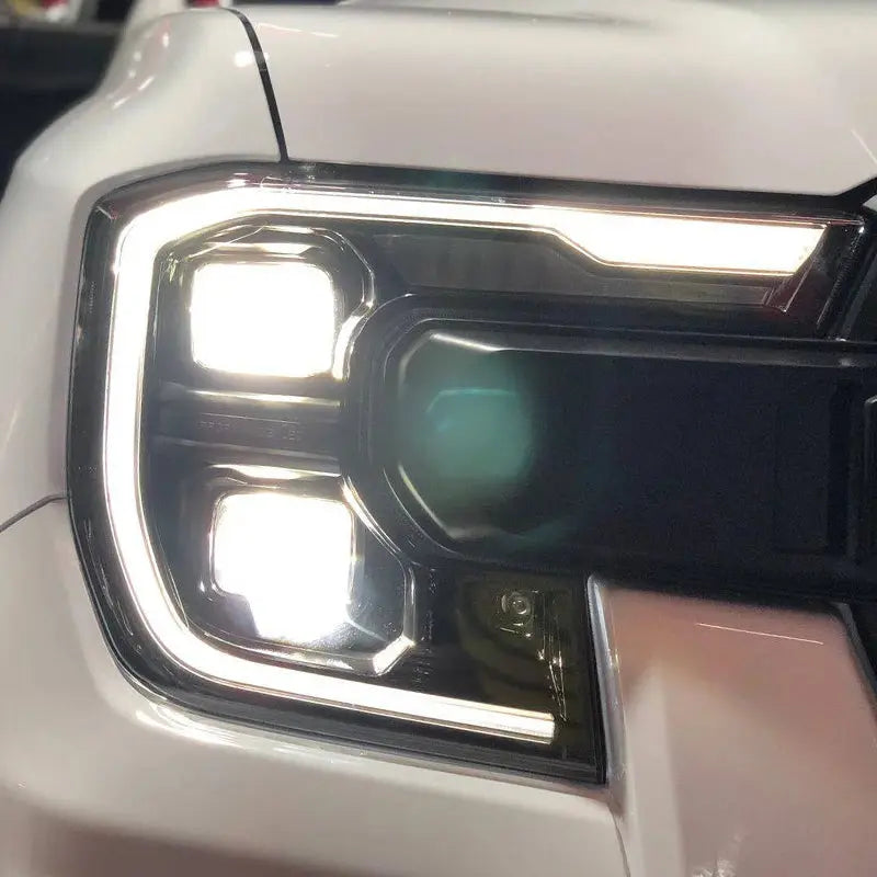 Suitable To Fit - Ranger Next Gen (22-On) OEM Wildtrak Style DRL LED Dual Projector Upgrade Headlights