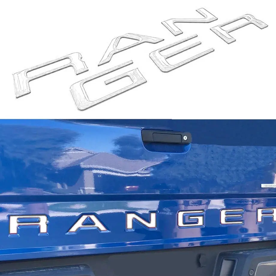 Suitable To Fit - Ranger Next Gen Tailgate Lettering Badge Kit (White)
