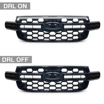 Suitable To Fit - Ranger Next Gen (22-On) Gloss Black DRL LED Upgrade Grille