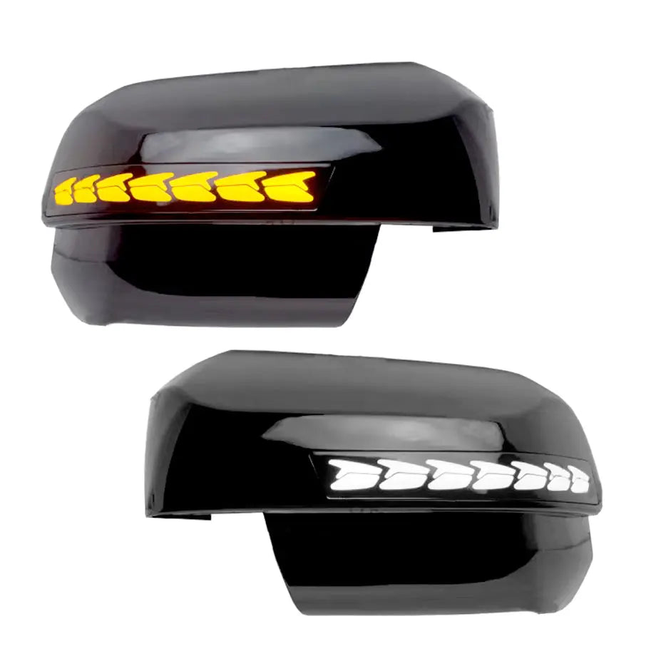 Suitable To Fit - Ranger Next Gen (22-On) Gloss Black Sequential LED Mirror Covers