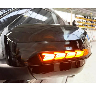 Suitable To Fit - Ranger Next Gen (22-On) Gloss Black Sequential LED Mirror Covers