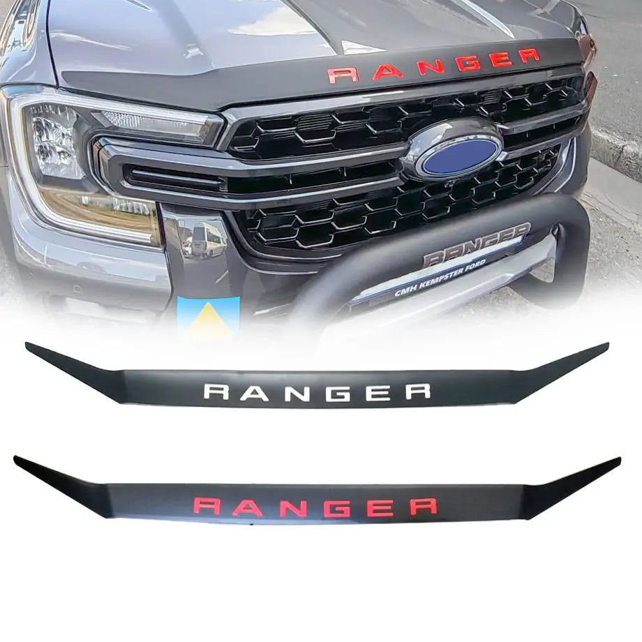 Suitable To Fit -  Ranger Next Gen (22-On) Matte Black Bonnet Guard With Ranger Lettering
