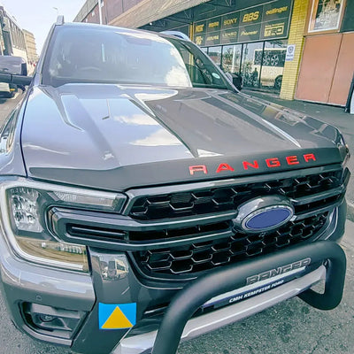 Suitable To Fit -  Ranger Next Gen (22-On) Matte Black Bonnet Guard With Ranger Lettering