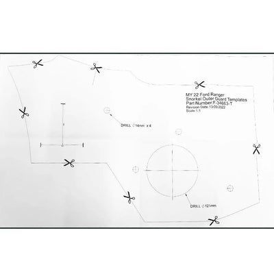 Suitable To Fit - Ranger Next Gen (22-On) Plastic Air Intake Snorkel
