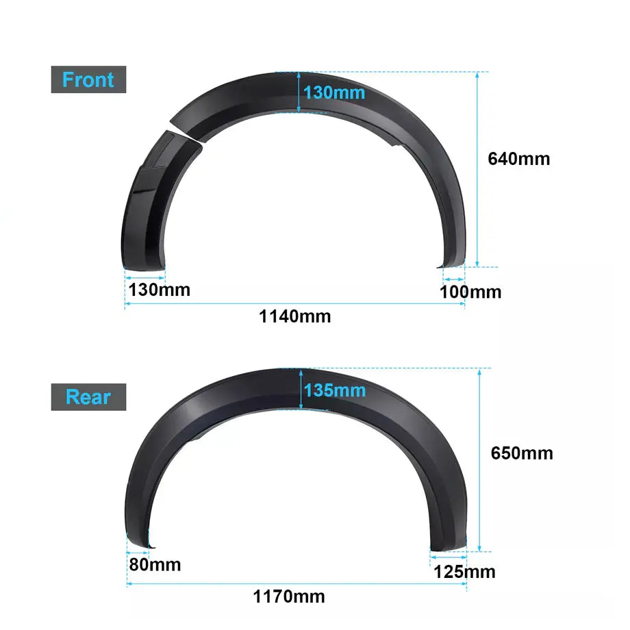Suitable To Fit - Ranger Next Gen (22-On) Smooth Plastic Wheel Arch (5 Inch)