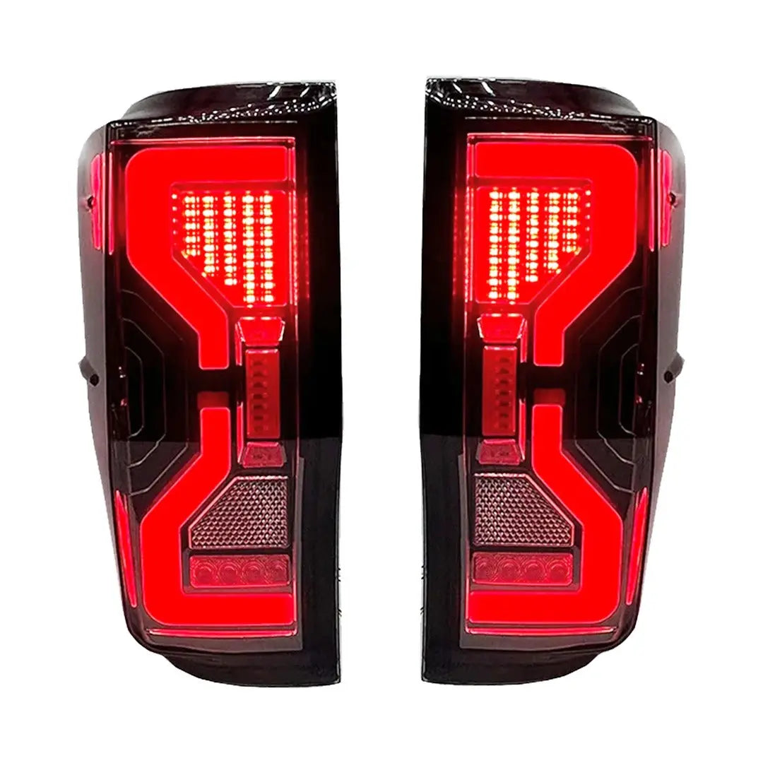 Suitable To Fit -  Ranger T6/T7/T8 (12-22) Next Gen Raptor Style Smoked Black LED Taillights