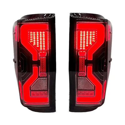 Suitable To Fit -  Ranger T6/T7/T8 (12-22) Next Gen Raptor Style Smoked Black LED Taillights