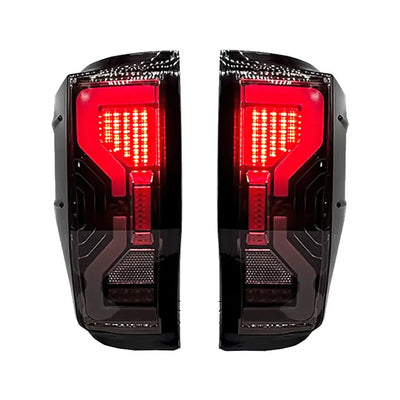Suitable To Fit -  Ranger T6/T7/T8 (12-22) Next Gen Raptor Style Smoked Black LED Taillights