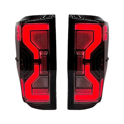 Suitable To Fit -  Ranger T6/T7/T8 (12-22) Next Gen Raptor Style Smoked Black LED Taillights