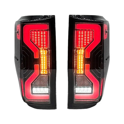 Suitable To Fit -  Ranger T6/T7/T8 (12-22) Next Gen Raptor Style Smoked Black LED Taillights