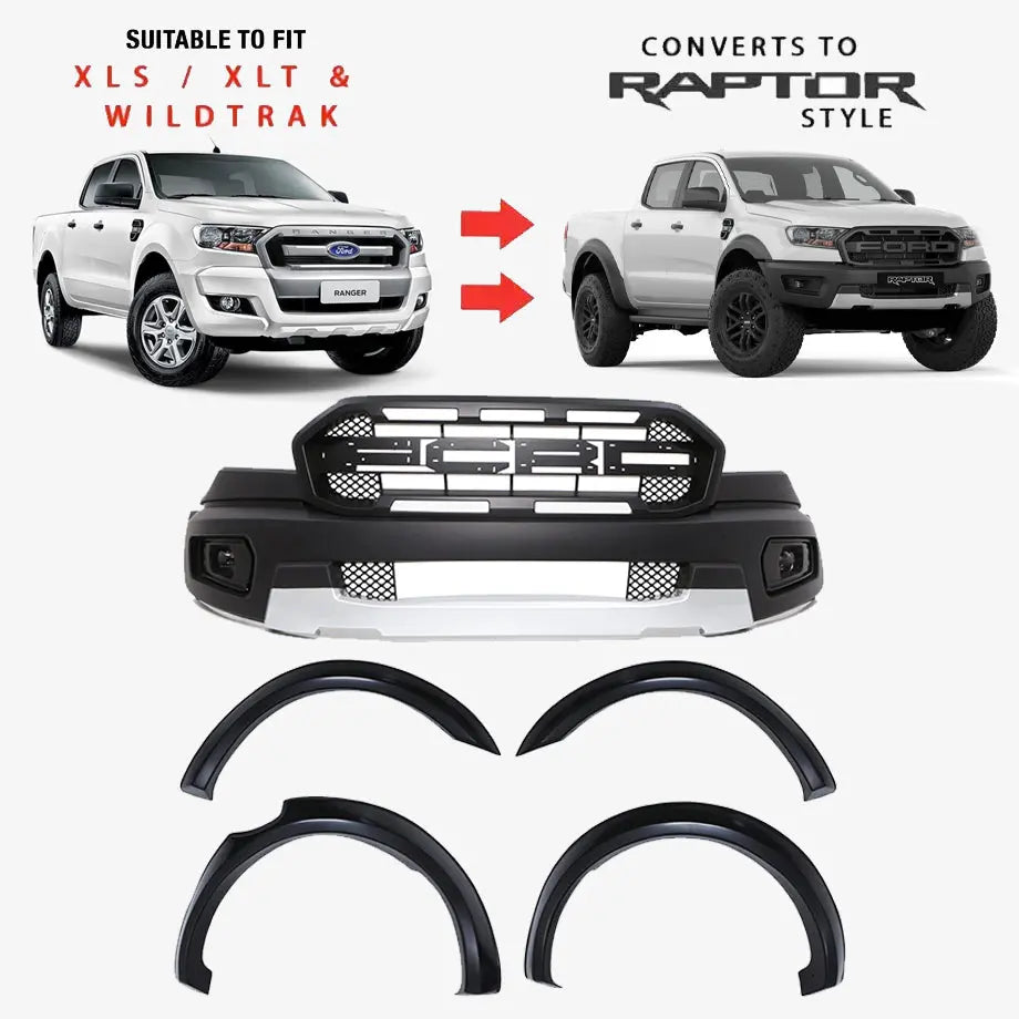 Suitable To Fit - Ranger T7 (16-21) Raptor Style Conversion Body Kit