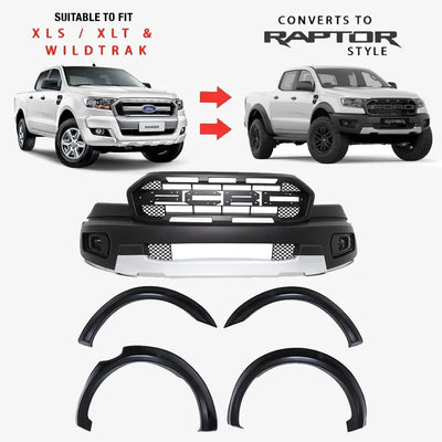 Suitable To Fit - Ranger T7 (16-21) Raptor Style Conversion Body Kit