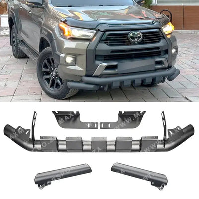 Suitable To Fit - Toyota Hilux Revo (19-On) Matte Black Lower Nudge Bar