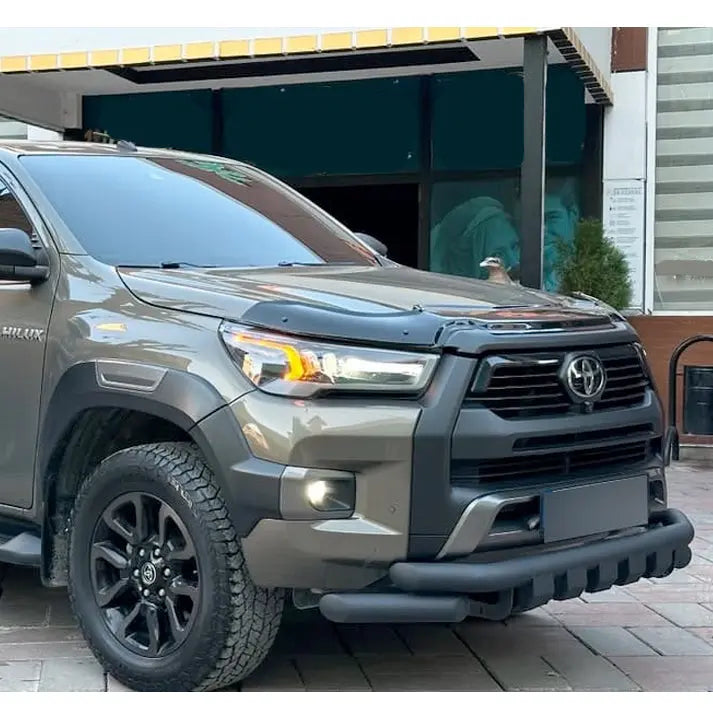 Suitable To Fit - Toyota Hilux Revo (19-On) Matte Black Lower Nudge Bar