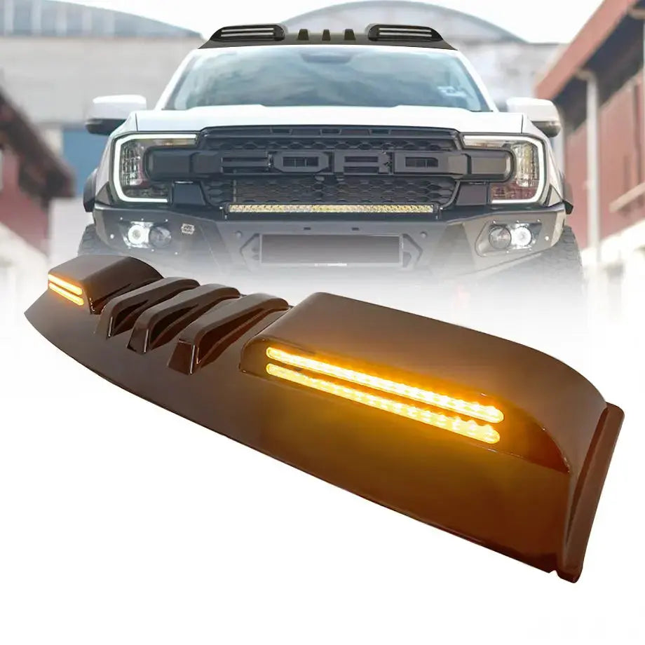 Suitable To Fit - Ranger Next Gen (22-On) Gloss Black Dual Function DRL LED Roof Spoiler Light