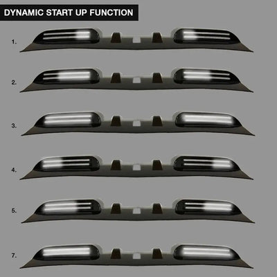 Suitable To Fit - Toyota Hilux (15-On) Gloss Black Dual Function DRL LED Roof Spoiler Light