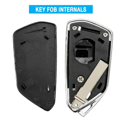Golf 8 Style 3-Button Keyless Entry Conversion Key