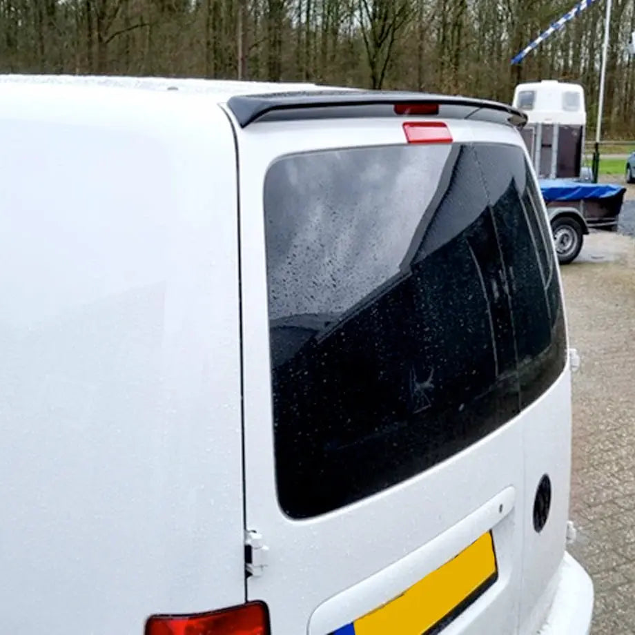 Suitable To Fit - VW Caddy (05-20) Panel Van Gloss Black 2-Piece Roof Spoiler