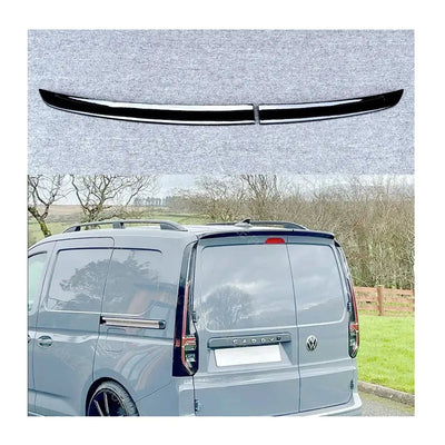 Suitable To Fit - VW Caddy (21-On) Panel Van Gloss Black 2-Piece Roof Spoiler