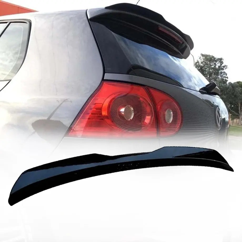 Suitable To Fit - VW Golf 5 GTI Maxton Style Gloss Black Roof Spoiler Extension