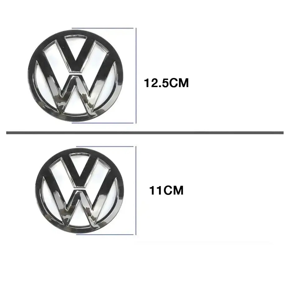 Suitable To Fit - V-W Golf 5  Gloss Black Stick On Emblem Badge Cover (Pair)