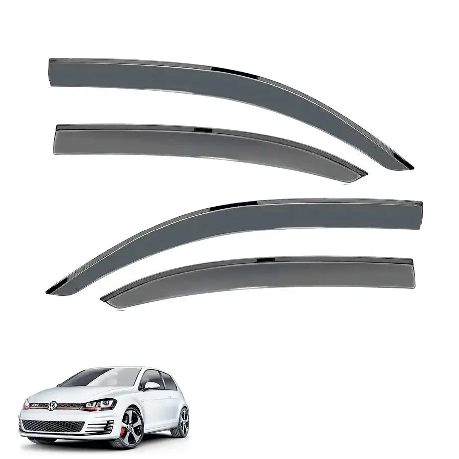 Suitable To Fit - VW Golf 7 (12-On) Black Windshield (4-Piece)
