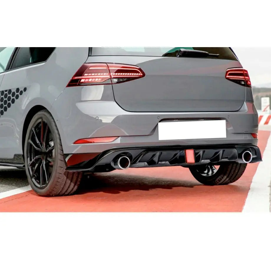 Suitable To Fit - VW Golf 7.5 GTI TCR F1 Style Gloss Black Diffuser