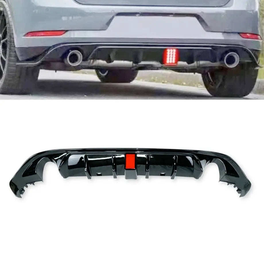 Suitable To Fit - VW Golf 7.5 GTI TCR F1 Style Gloss Black Diffuser