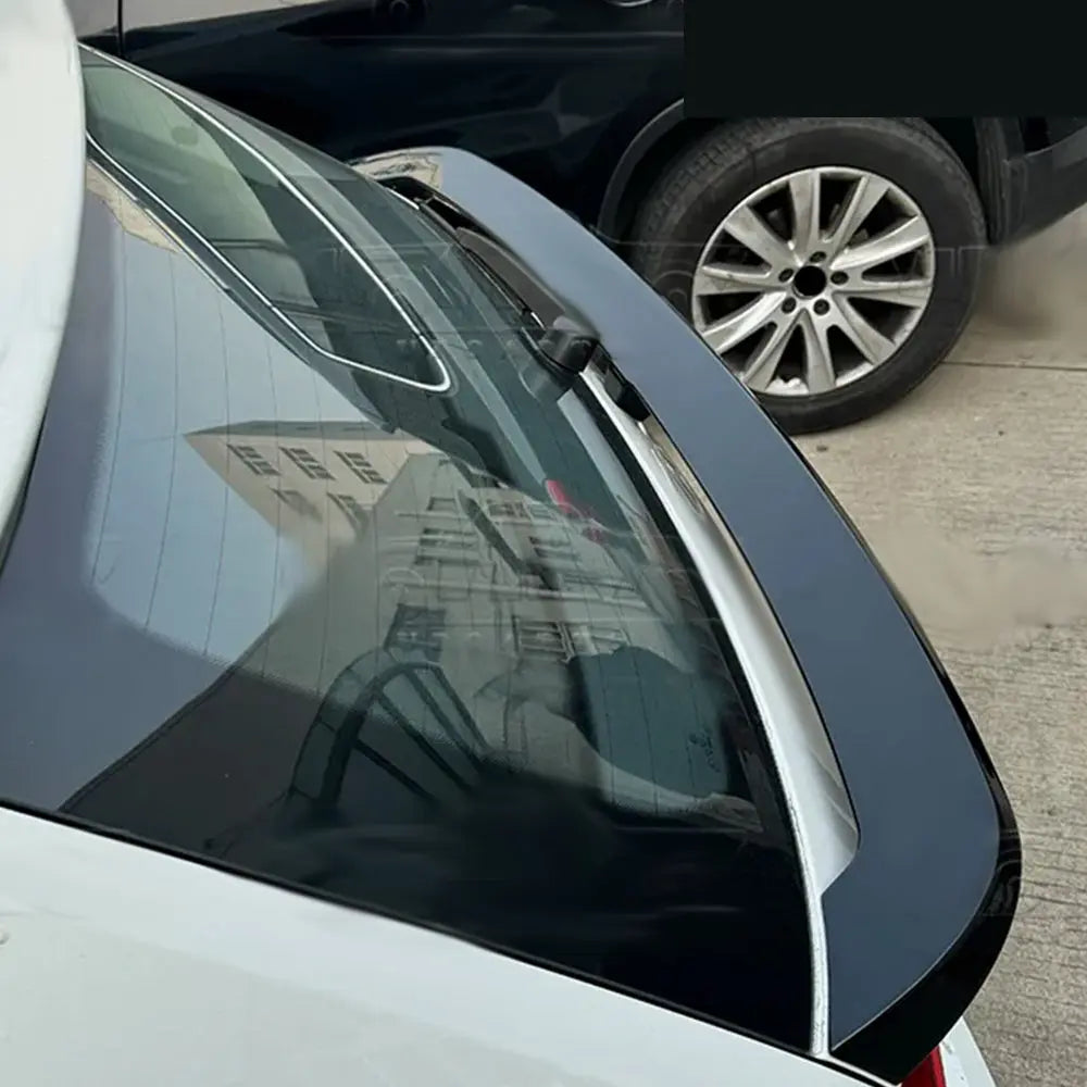 Suitable To Fit - VW Polo 6 Gloss Black Raised Rear Middle Wing Spoiler