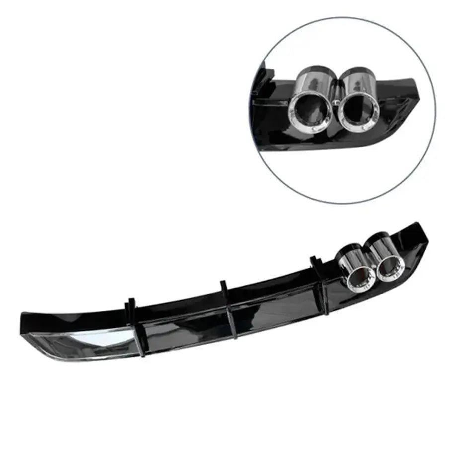 Suitable To Fit - VW Polo 6 TSI To GTI Gloss Black Diffuser With Dummy Exhaust