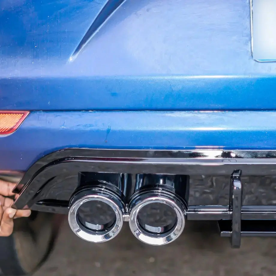 Suitable To Fit - VW Polo 6 TSI To GTI Gloss Black Diffuser With Dummy Exhaust