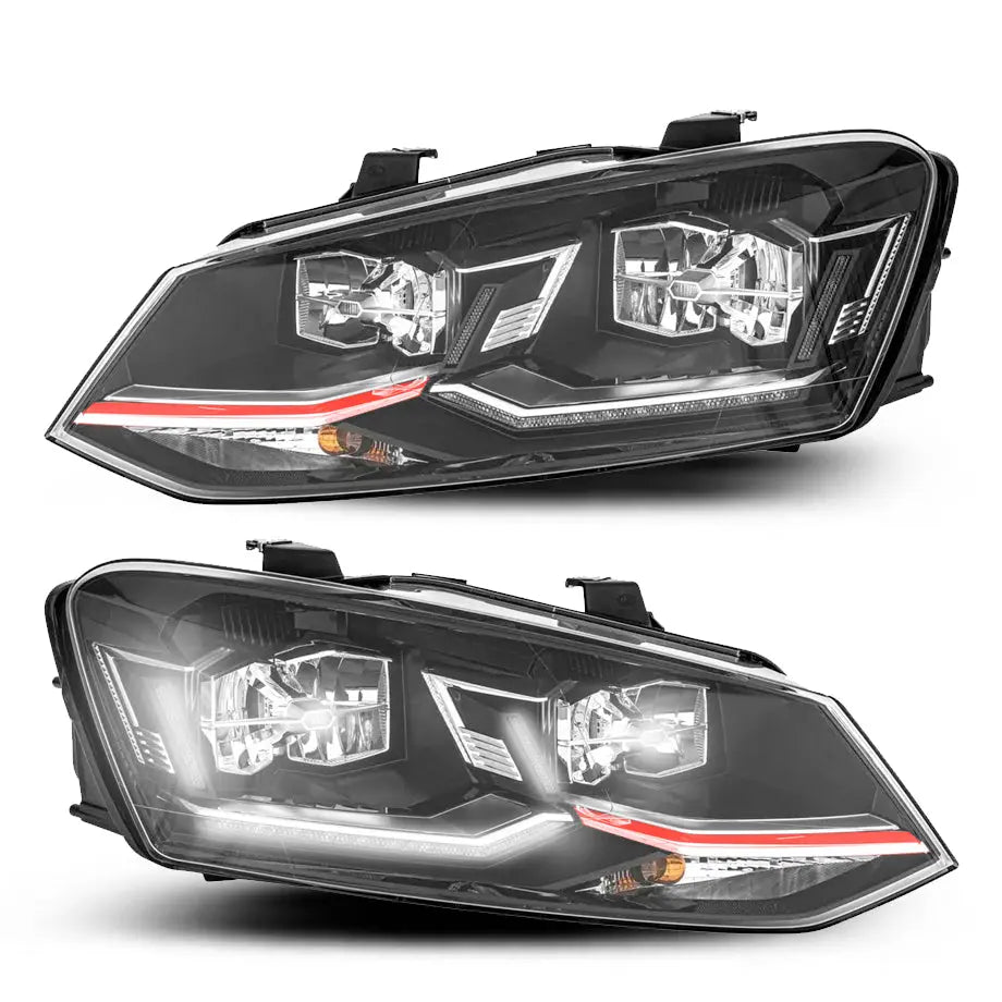 Suitable To Fit - VW Polo 6 / Vivo GTI Style LED Upgrade Headlight