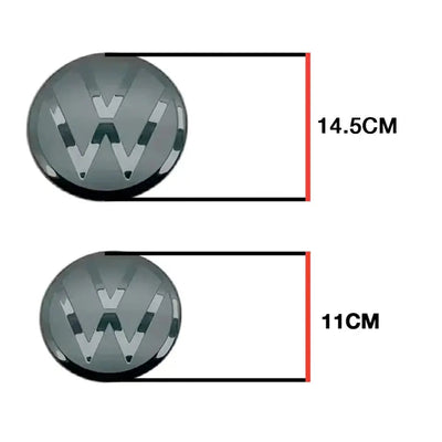 Suitable To Fit - V-W Polo 8 Life (23-On) Smoked Black Stick On Emblem Badge Cover (Pair)