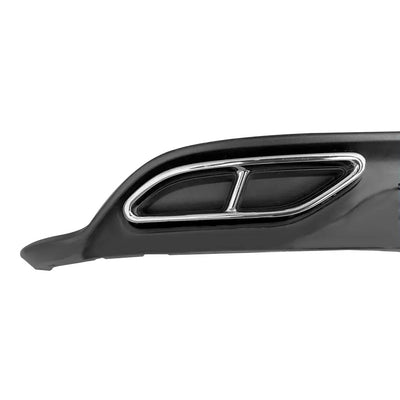 Suitable To Fit - VW Polo 8 Life (23-On) Matte Black R-Line Style Rear Diffuser