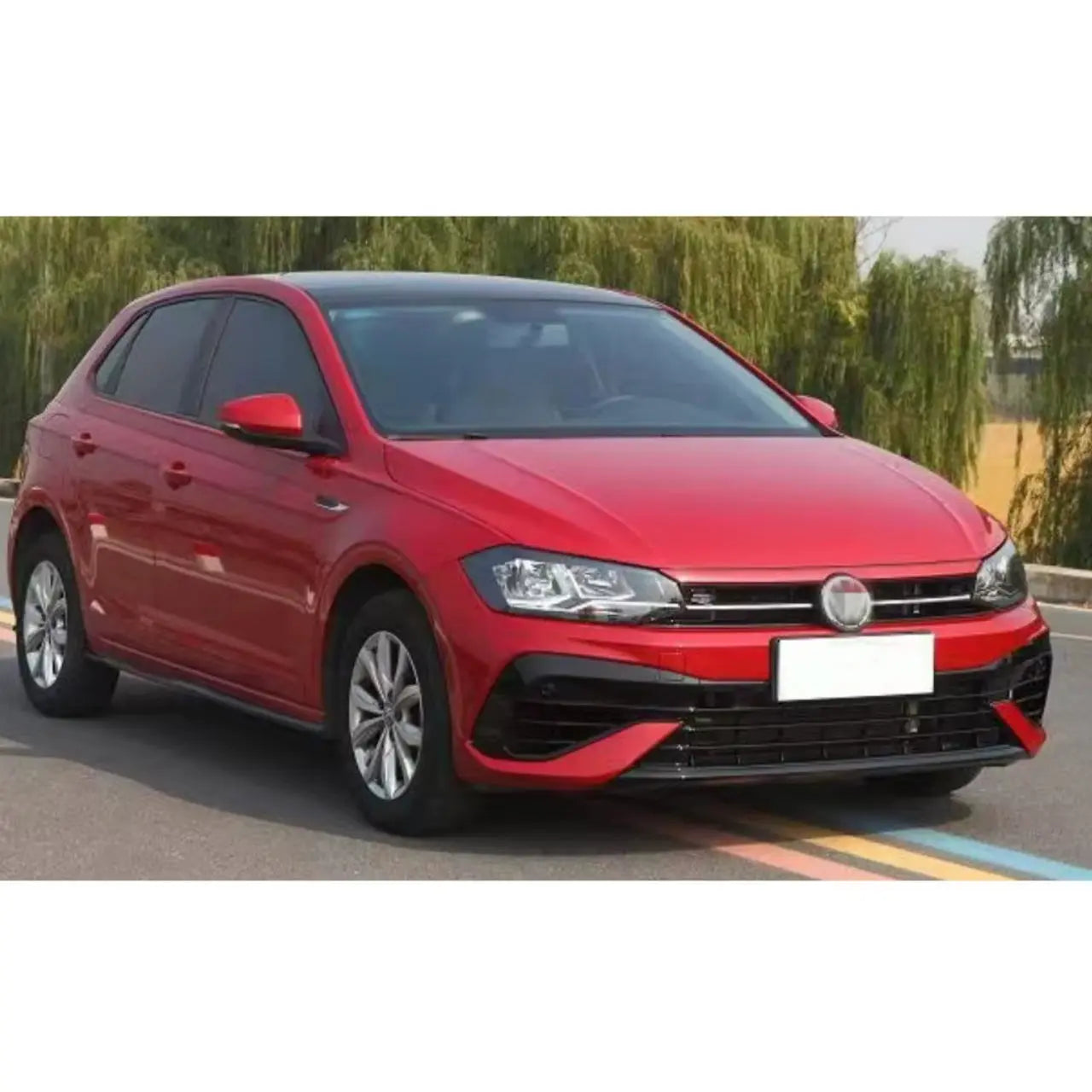 Suitable To Fit - V-W Polo 8AW (18-22) Golf 8R Style Plastic Front Bumper Upgrade