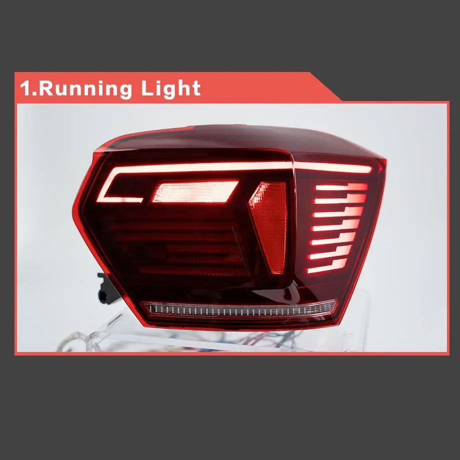 Suitable To Fit - VW Polo 8AW (18-21) Smoked Red LED Sequential Taillight