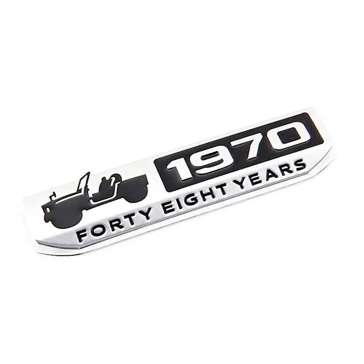Suzuki Jimny 1970 Anniversary Metal Emblem Badge