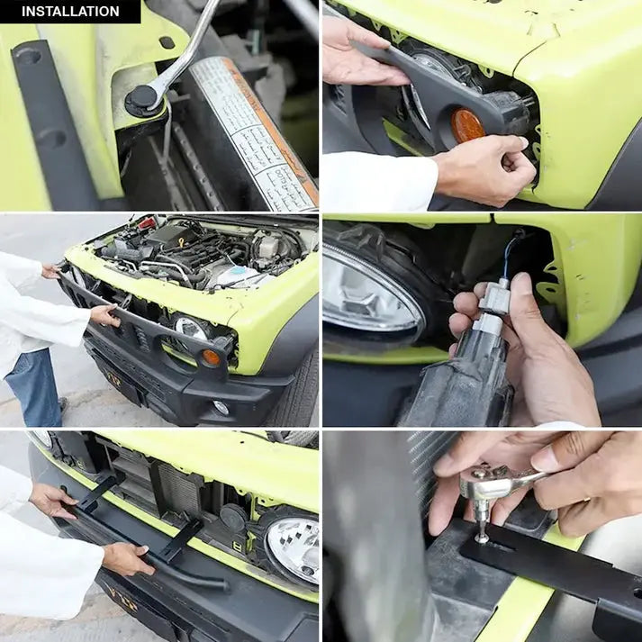 Suzuki Jimny (18-On) Bar Light Mount With Dual-Function LED Spotlights