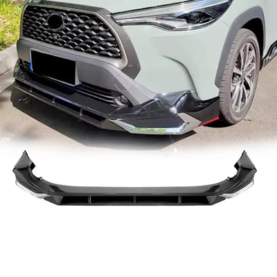 Toyota Corolla Cross (21-On) GR Sport Style 3-Piece Gloss Black Front Spoiler