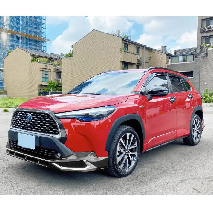 Toyota Corolla Cross (21-On) GR Sport Style 3-Piece Gloss Black Front Spoiler