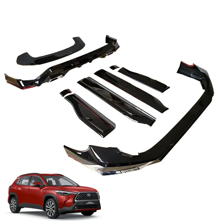 Toyota Corolla Cross (21-On) GR Sport Style Gloss Black Body Kit (13-Piece)