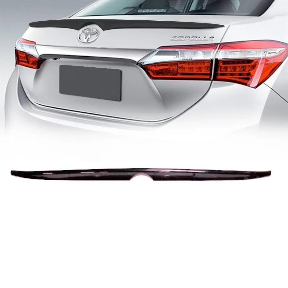 Toyota Corolla Prestige (15-18) Gloss Black Plastic Boot Spoiler