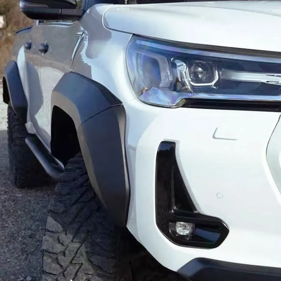 Toyota Hilux Revo (16-On) Matte Black GR Sport Style Plastic Wheel Arch