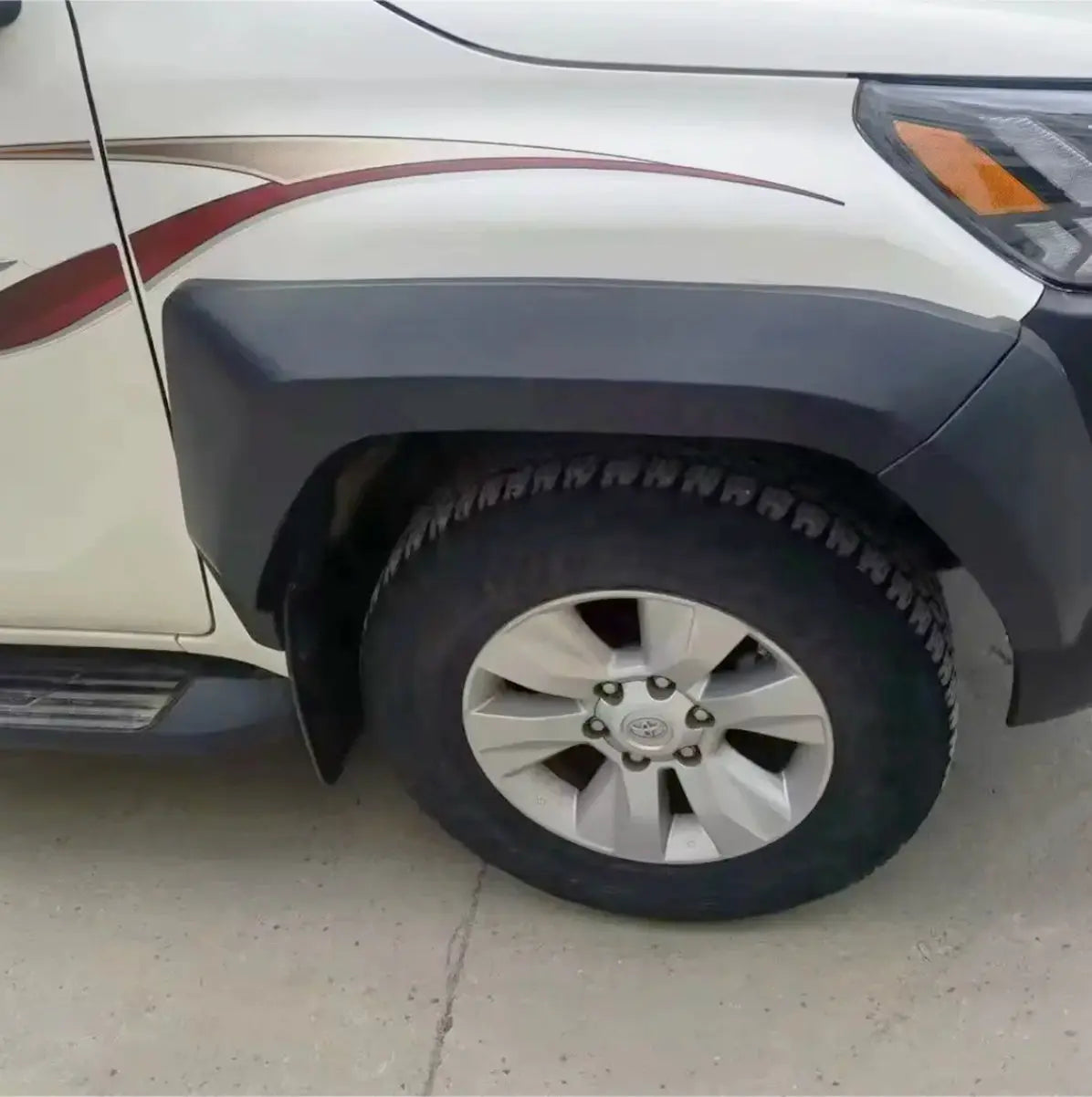 Toyota Hilux Revo (16-On) Matte Black GR Sport Style Plastic Wheel Arch