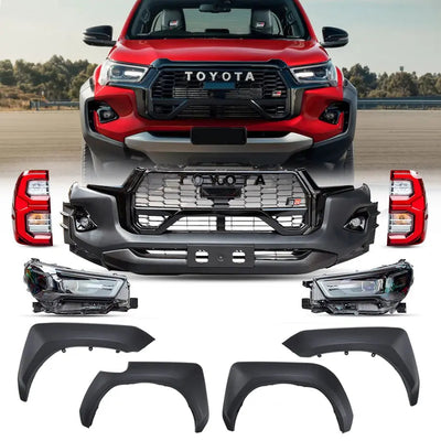 Toyota Hilux (15-20) GR Sport Style Conversion Body Kit Including Headlights & Taillights