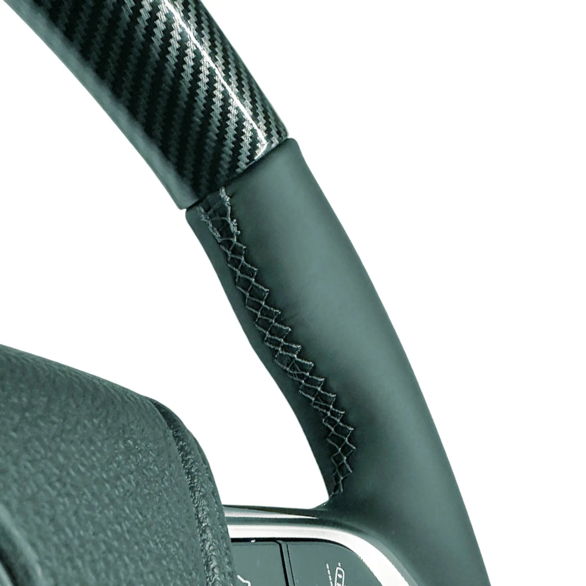 Toyota Land Cruiser LC300 GR Sport Style Carbon Look Upgrade Steering Wheel