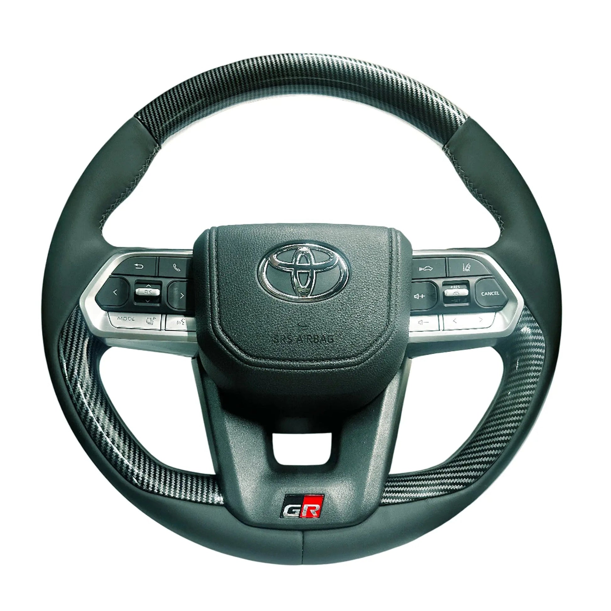 Toyota Land Cruiser LC300 GR Sport Style Carbon Look Upgrade Steering Wheel