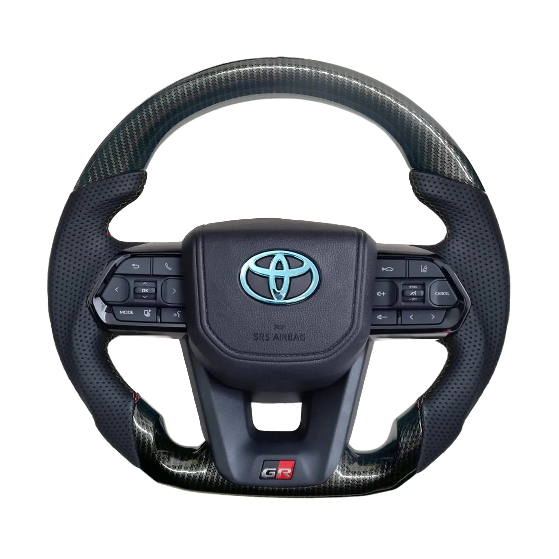 Toyota Land Cruiser LC300 GR Sport Style Carbon Look Upgrade Steering Wheel