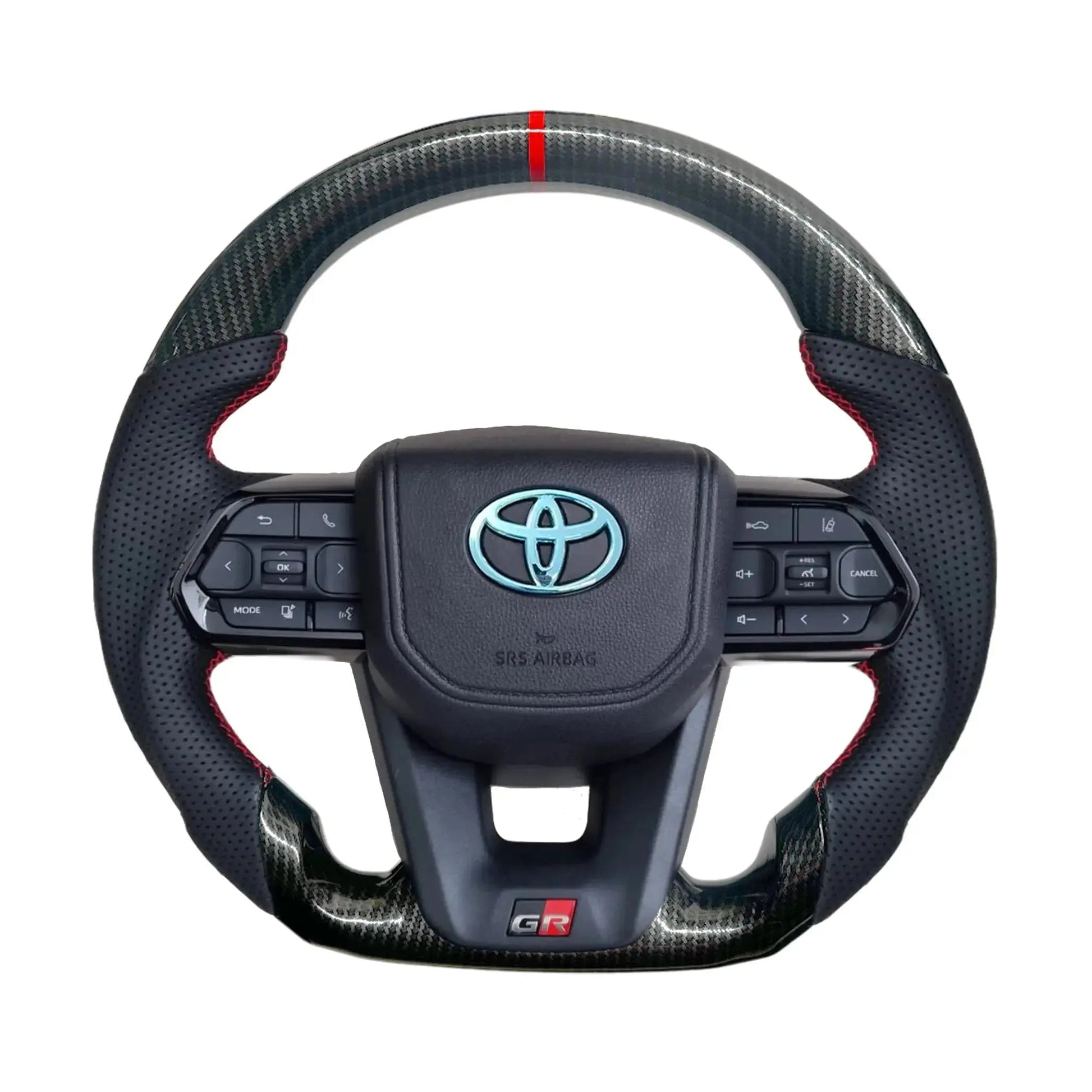 Toyota Land Cruiser LC300 GR Sport Style Carbon Look Upgrade Steering Wheel