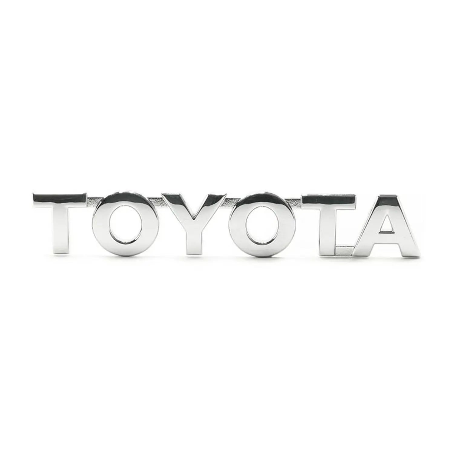 Toyota Metal Lettering Badge - Chrome